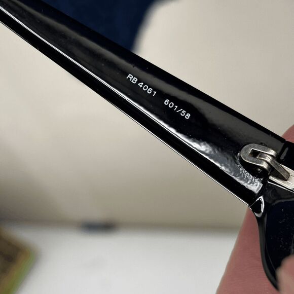 RAY-BAN RB 4061 601/58 BLACK SPORTS WRAP EYEGLASSES FRAMES ITALY 54-140 117104 - Picture 8 of 9